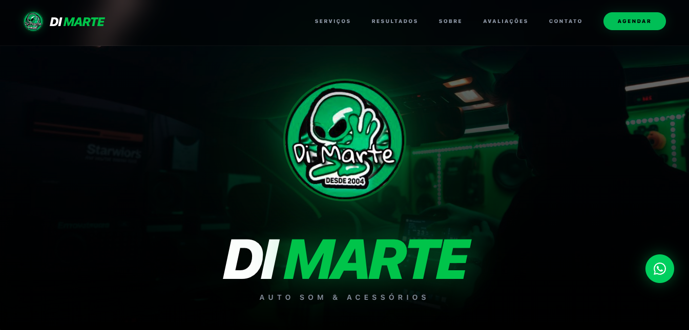 Exemplo de landing page desenvolvida por Gustavo Palla